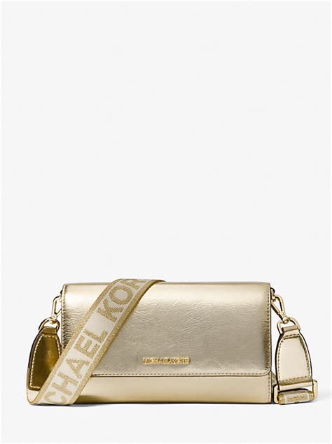 Jet Set Large Metallic Crossbody Bag 